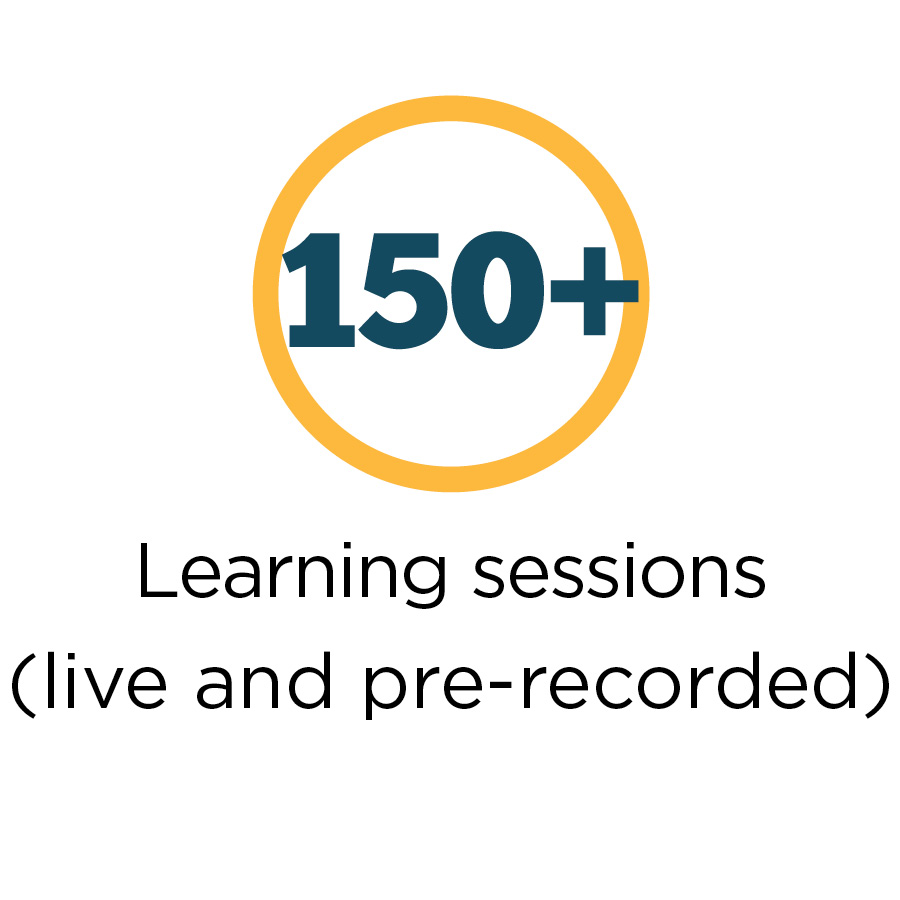 Learning sessions- live and prerecorded