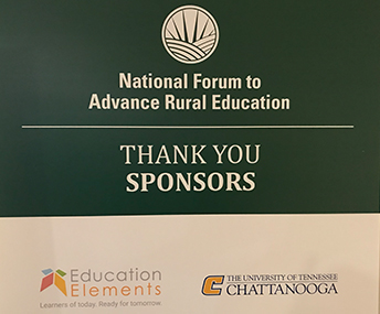 National Forum to Advance Rural Education - THANK YOU SPONSORS